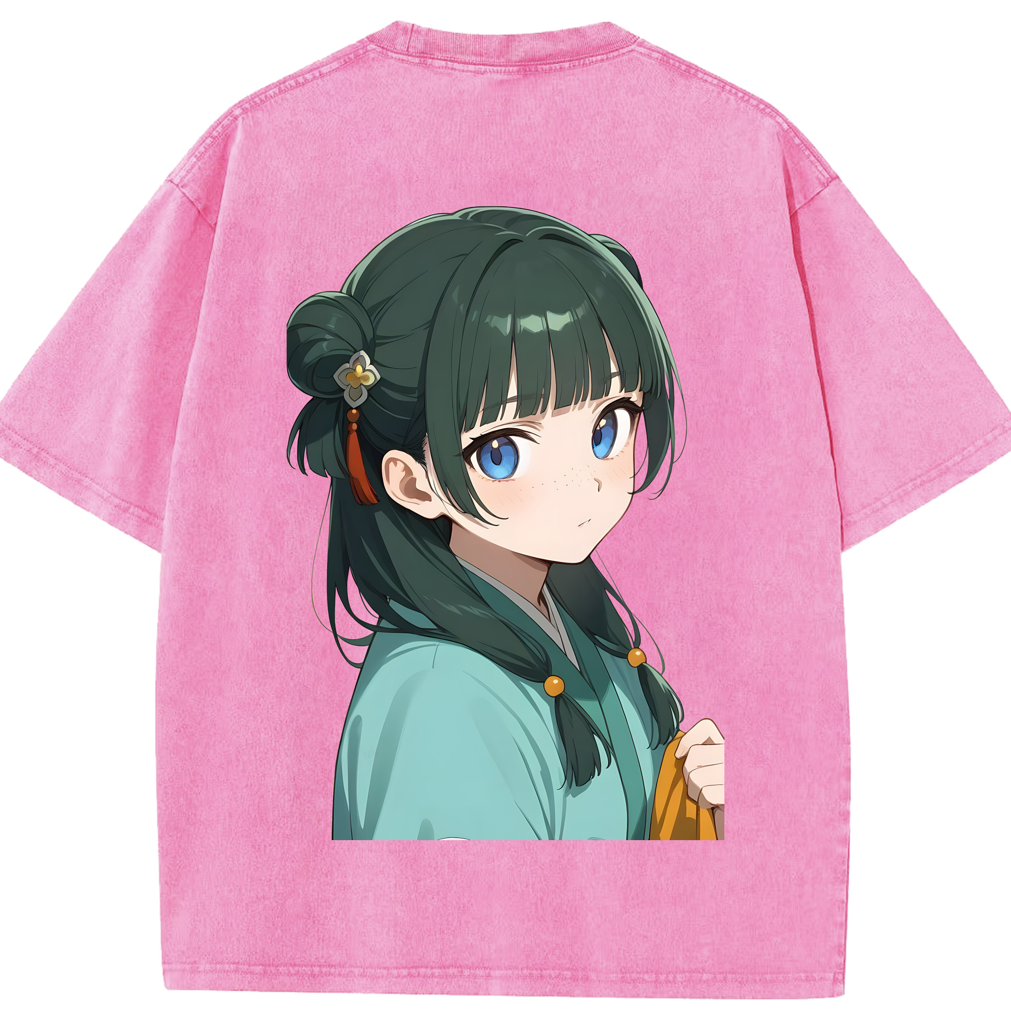（画像用） 薬屋のひとりごと The Apothecary Diaries 綿100% ヴィンテージ風 半袖Tシャツ（背面プリント）
